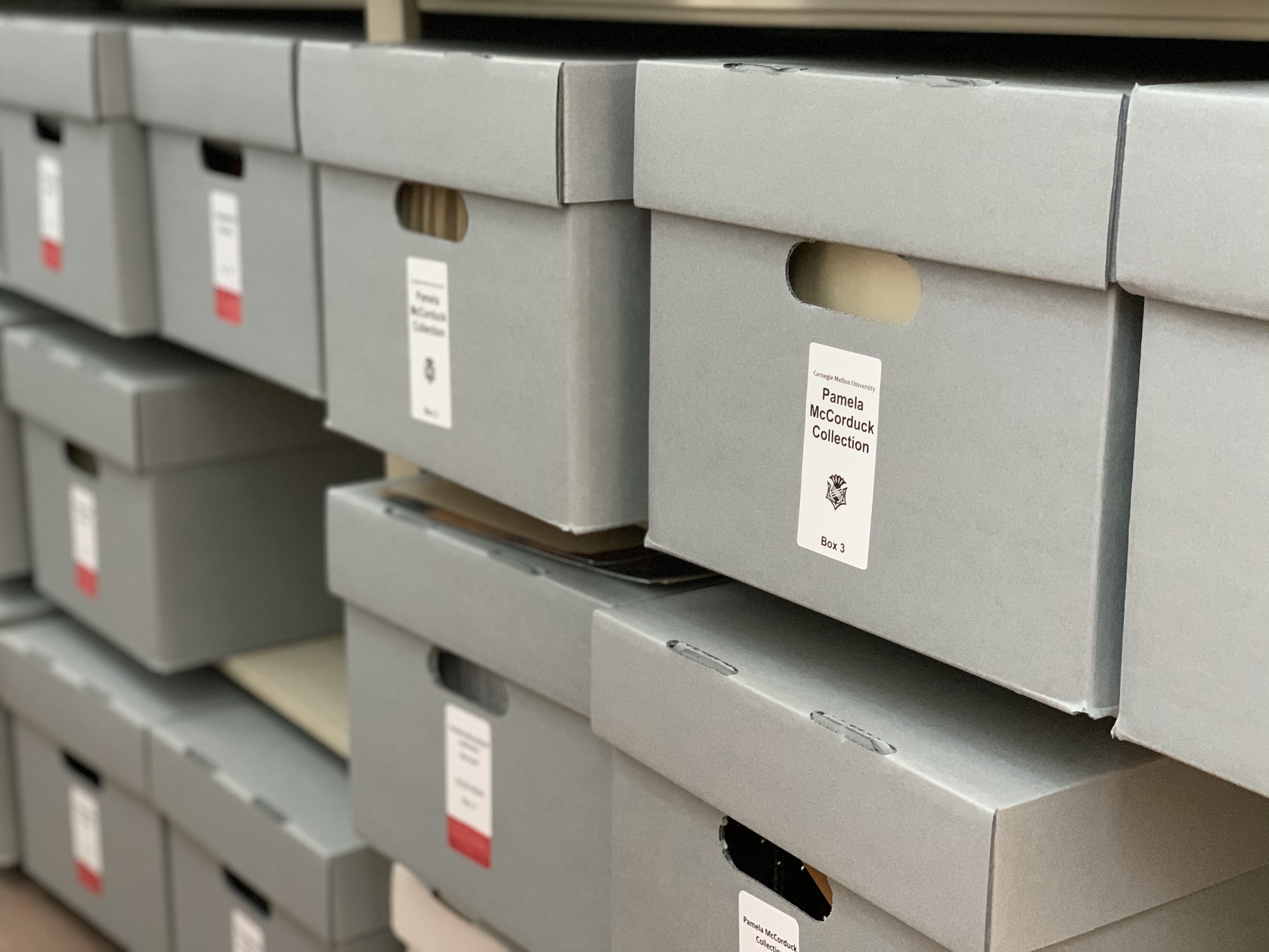 Boxes in McCorduck Archives