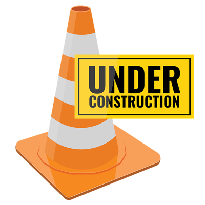 Under Construction Orange Cone