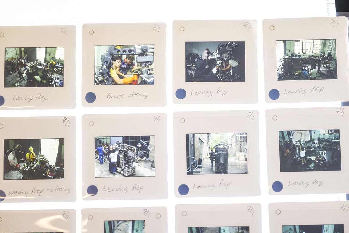 There were mostly prints of the different photos, but others were still in their original format of 35mm slides.