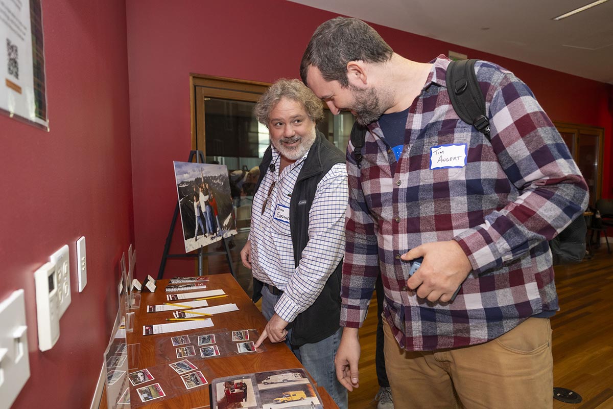 Bruce Eppinger (CIT ‘86) and Tim Angert, Machine Shop Manager for The Robotics Institute