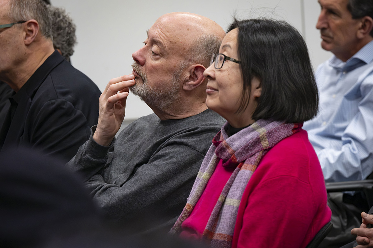 ETC faculty Chris Klug, Shirley Yee, and Mike Christel attended the Q&A.