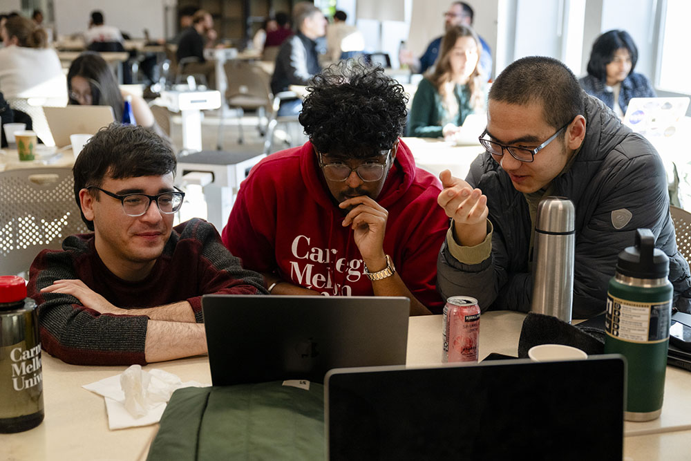 CMU students at the NVIDIA hackathon