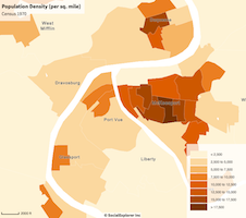 Creating maps in Social Explorer and PolicyMap